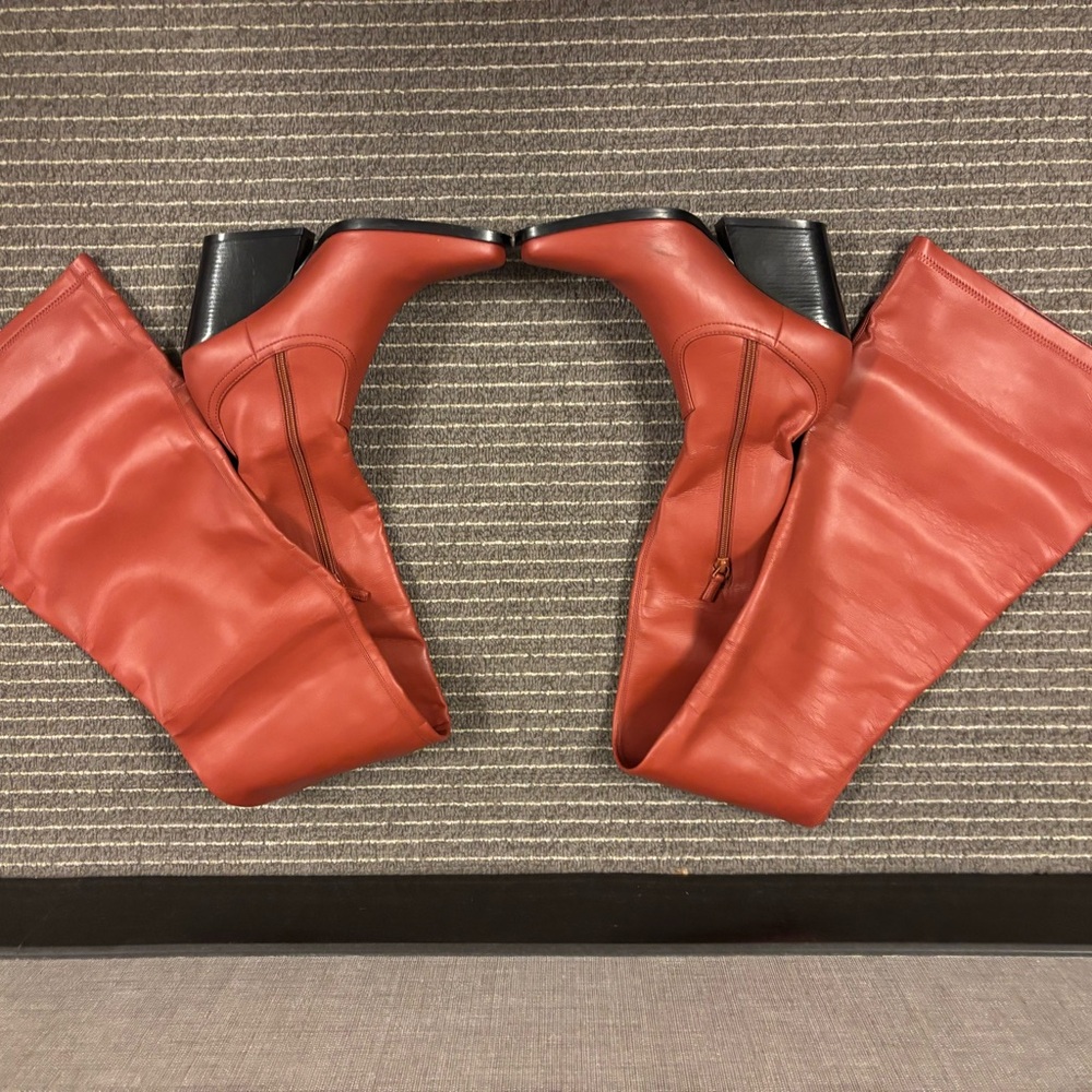 Stella McCartney Stylish Red thigh high Boots
